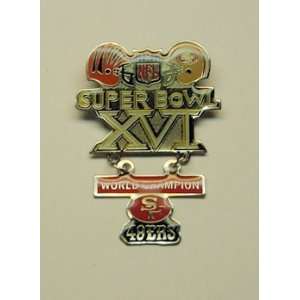  Super Bowl XVI Pin 1982
