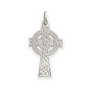   Sterling Silver Religious Celtic Cross with Chain (32mm x 18mm)   22