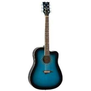  Dean AXcess Tradition CAW Acoustic Electric Guitar   Blue 