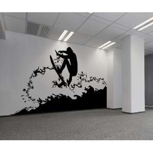  Vinyl Wall Decal Sticker Surfer size 72inX118in item 