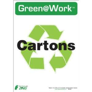 Zing Eco Environmental Awareness Sign, Header Green at Work 