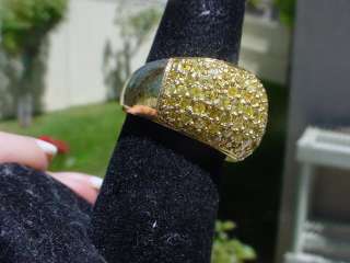 18K ~~BAND OF CANARY YELLOW DIAMONDS 2.75 CTW~~RING  