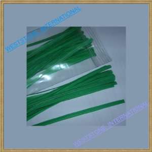  100pcs 4 Paper Green Twist Ties