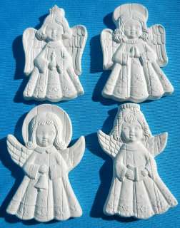 ANGELS FOR MAGNETS CERAMIC BISQUE U PAINT ANGELS  