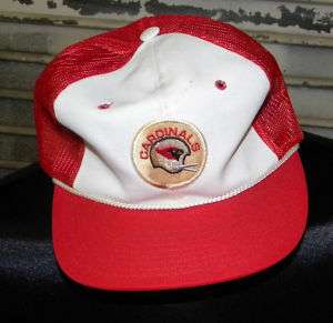 Vtg 70s 80s Arizona Cardinals Snapback Hat NFL st louis red trucker 