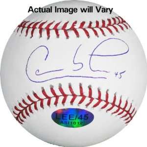 Carlos Lee Autographed Baseball