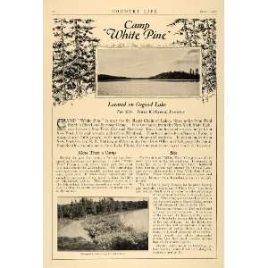  1926 Ad Camp White Pine Osgood Lake Irwin Kirkwood 