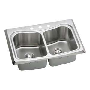  Double Basin Kitchen Sink with 10 Depth Stainless
