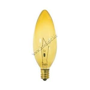  60CTC AMBER 60W 120V B9.5 AMBER Light Bulb / Lamp Satco 