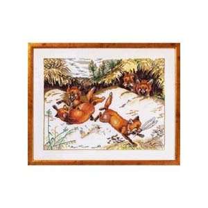  Fox Grave Counted Cross Stitch Kit Arts, Crafts & Sewing