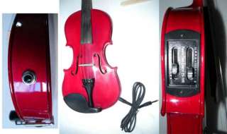 New Electric Acoustic Violin Nice Sound Red #1  