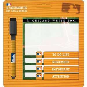  Turner Chicago White Sox Magnetic To Do Notes, 4 Pack 