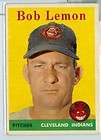 Bob Lemon 1958 Topps #2 YELLOW LETTER Cleveland Indians  