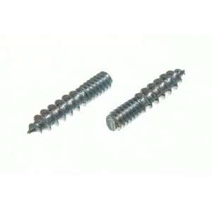 DOWEL SCREW DOUBLE END WOOD TO METAL M5 5MM X 25MM BZP STEEL ( pack of 