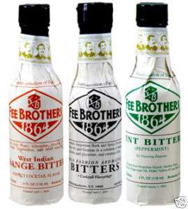 Fee Brothers Aromatic Cocktail Bitters   3 Bottle Set  