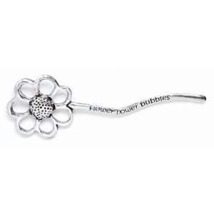 Metal Morphosis Pewter Flower Bubble Wand 5 Baby