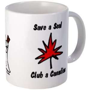 Save a seal, club a Canadian Vegetarian Mug by   