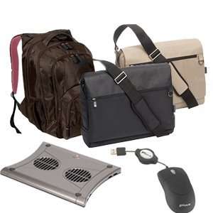    Targus 3 bags & Mouse & Cooling Mat Family Bundle Electronics