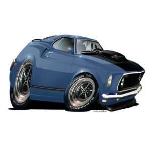 24 DB 1969 Mustang GT Mach 1 351 C Turbo Fire Cartoon Car 