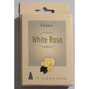 White Rose   15 Cones of Tulasi Incense
