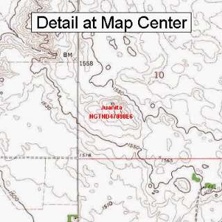  USGS Topographic Quadrangle Map   Juanita, North Dakota 