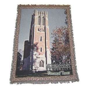  Michigan State Spartans Afghan Beaumont Tower Sports 