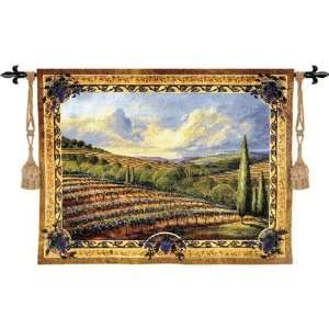 Napa Valley II Tapestry Style Square Black & Gold 28   48