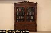 Pres. Grant Carved Victorian Antique 1870 Bookcase  