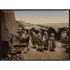   Stickers or Labels Victorian Photochrom Arab Market