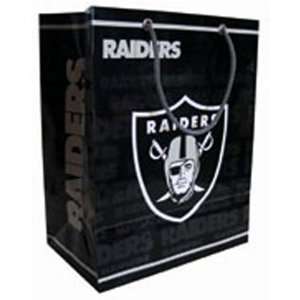  Oakland Raiders NFL Large Gift Bag (15.5 Tall) Sports 
