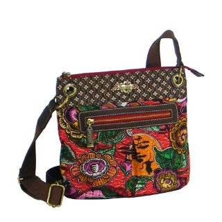 Oilily Shoulder Bag African Garden Collection, Red, Small 