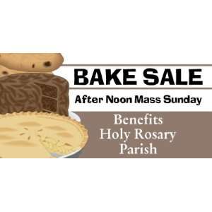    3x6 Vinyl Banner   Church Bake Sale With Pics 