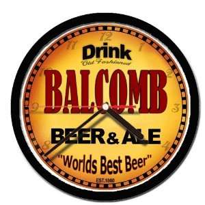  BALCOMB beer and ale wall clock 