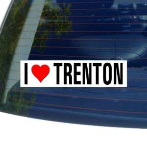   Love Heart TRENTON   New Jersey Window Bumper Sticker Automotive