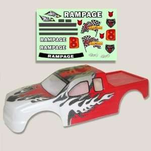    Redcat Racing 50902 .20 Truck Body Red and White Toys & Games