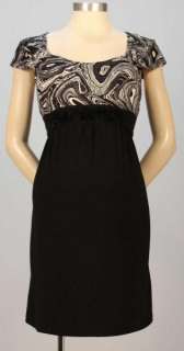 New JAPANESE WEEKEND Maternity Double Neck Black NURSING DRESS Special 