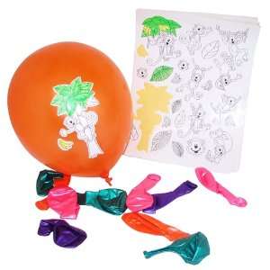  Monkey Decorate Your Own Balloons (1 dz) Toys & Games
