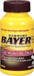 Genuine Bayer Aspirin Coated Tablets   325mg/ 500 counts  