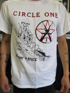 Circle One T Shirt TSOL WASTED YOUTH SUICIDAL DRI S L  