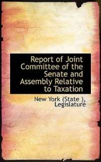   of Joint Committee of the Senate and Assembly Re 9780559595134  