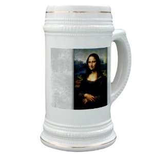 Stein (Glass Drink Mug Cup) Mona Lisa HD by Leonardo da Vinci aka La 