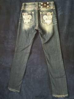 Miss Me Skinny Jeans Girls size 8 (nwot)  