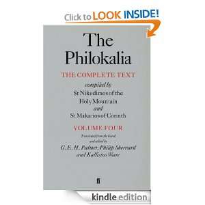 The Philokalia v. 4 G.E.H. Palmer, Kallistos Timothy Ware, The Rev 