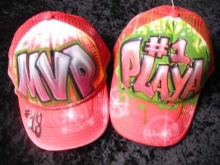 Custom made Airbrushed Trucker hat personalized  