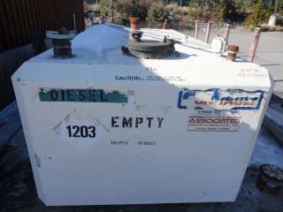 This tank was being used when removed from service. It is located in a 