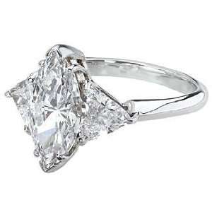   Marquise with Trillions Ring Featuring Ziamond Cubic Zirconia Jewelry