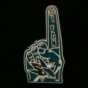  NHL San Jose Sharks #1 Fan Pin
