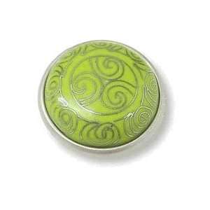  Lime Cloisonn? Tribal Pattern Knob   42mm L PBF560 LIM C 