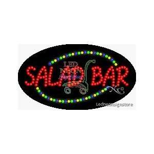 Salad Bar LED Sign 15 inch tall x 27 inch wide x 3.5 inch deep outdoor 