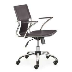  Zuo Trafico Office Chair with Chrome Rolling Base Office 